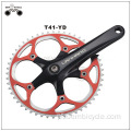 Pedaleiro de liga forjada de 170mm de velocidade única 52t